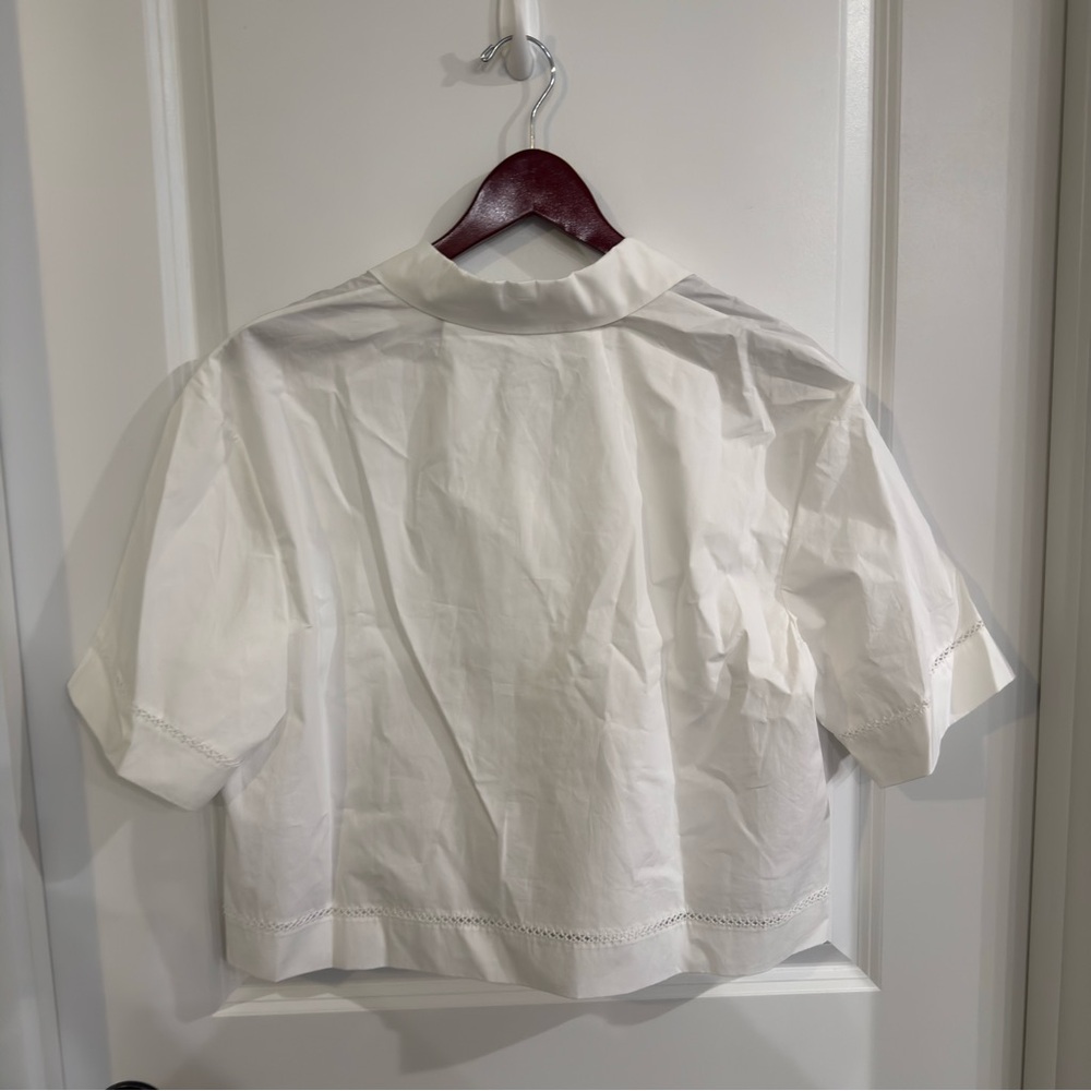 Theory Poplin Button-down Shirt in White - Picture 12 of 14